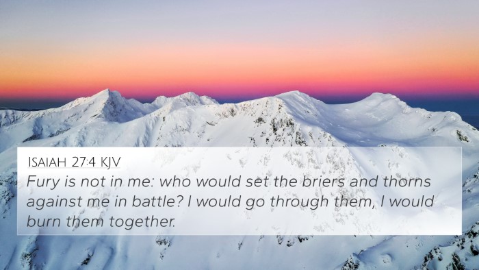 Isaiah 27:4 KJV Bible Verse Image