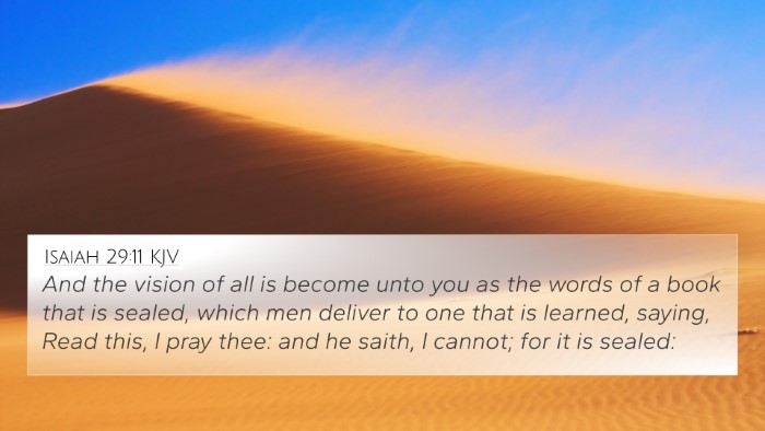 Isaiah 29:11 KJV Bible Verse Image