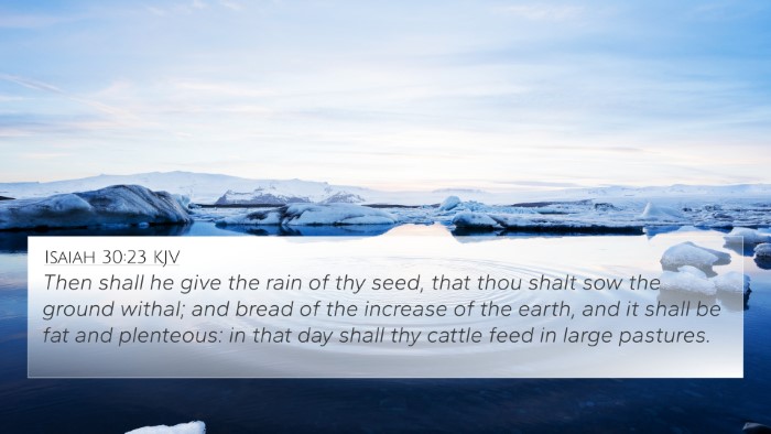 Isaiah 30:23 KJV Bible Verse Image