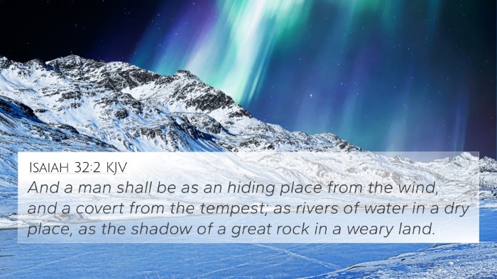 Isaiah 32:2 KJV Bible Verse Image