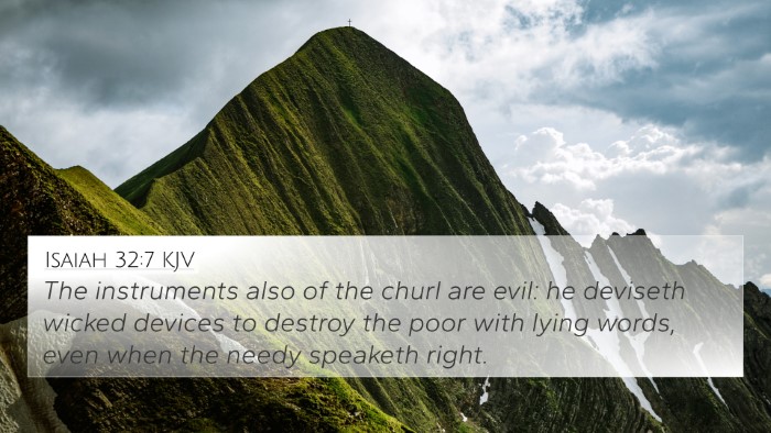 Isaiah 32:7 KJV Bible Verse Image