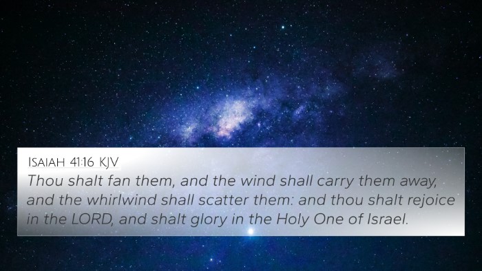 Isaiah 41:16 KJV Bible Verse Image
