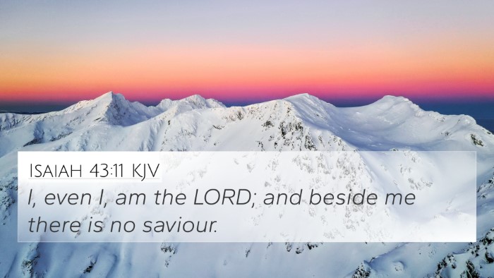 Isaiah 43:11 KJV Bible Verse Image