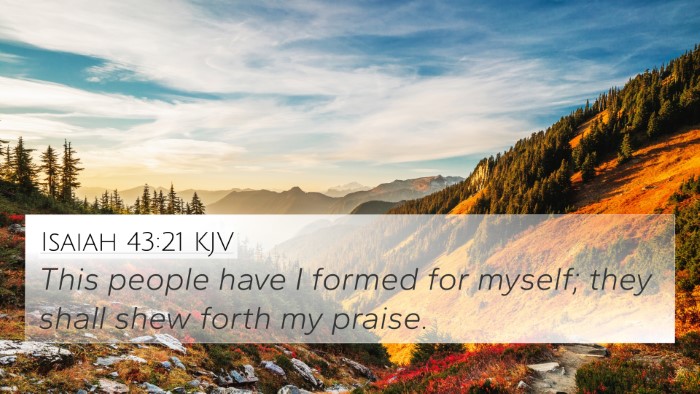 Isaiah 43:21 KJV Bible Verse Image