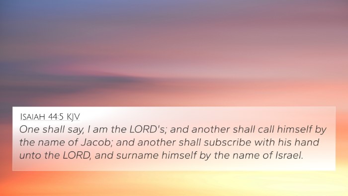 Isaiah 44:5 KJV Bible Verse Image
