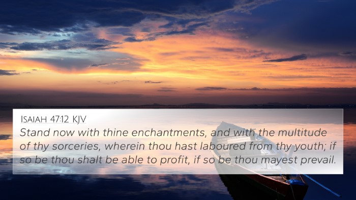 Isaiah 47:12 KJV Bible Verse Image