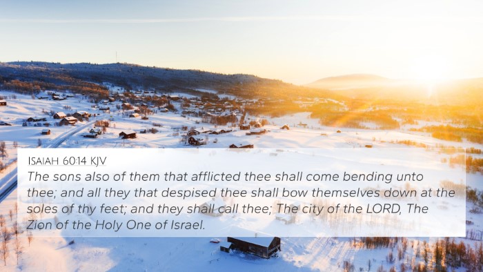 Isaiah 60:14 KJV Bible Verse Image