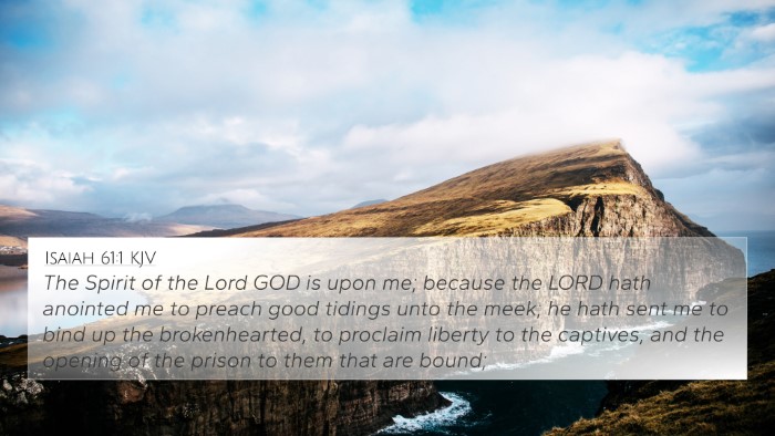 Isaiah 61:1 KJV Bible Verse Image