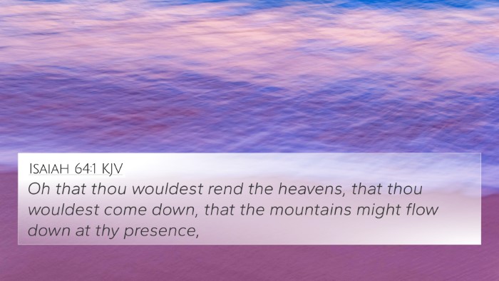 Isaiah 64:1 KJV Bible Verse Image