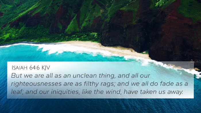 Isaiah 64:6 KJV Bible Verse Image