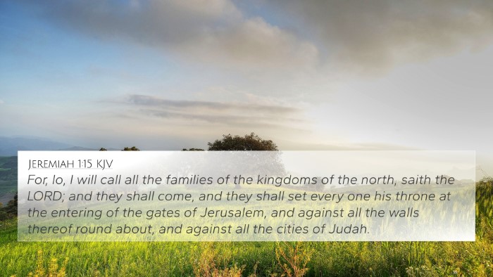 Jeremiah 1:15 KJV Bible Verse Image