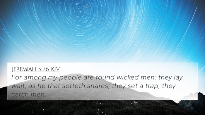 Jeremiah 5:26 KJV Bible Verse Image