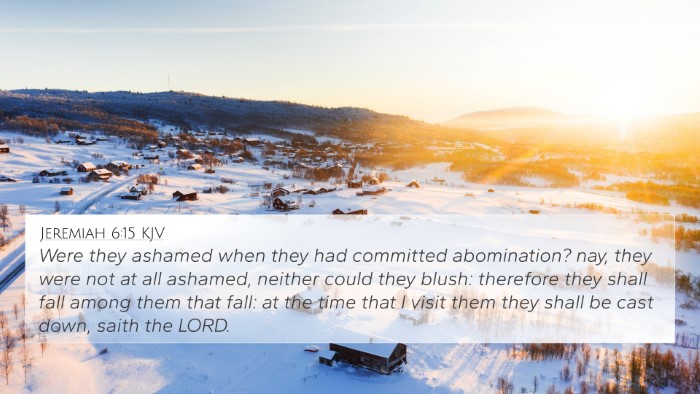 Jeremiah 6:15 KJV Bible Verse Image