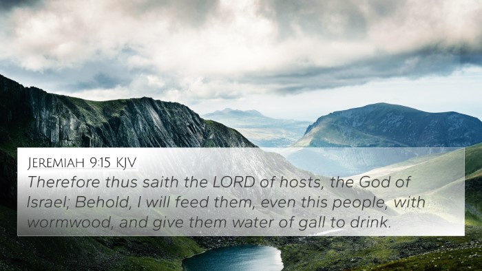 Jeremiah 9:15 Explained
