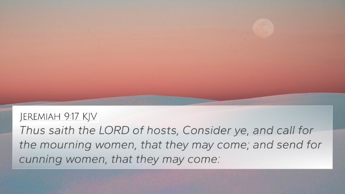 Jeremiah 9:17 KJV Bible Verse Image