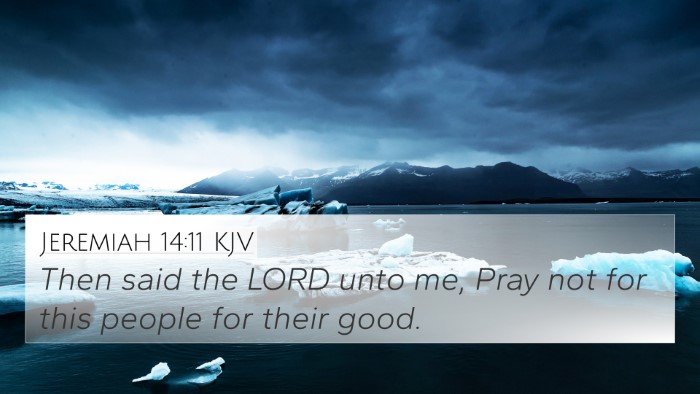 Jeremiah 14:11 Explained