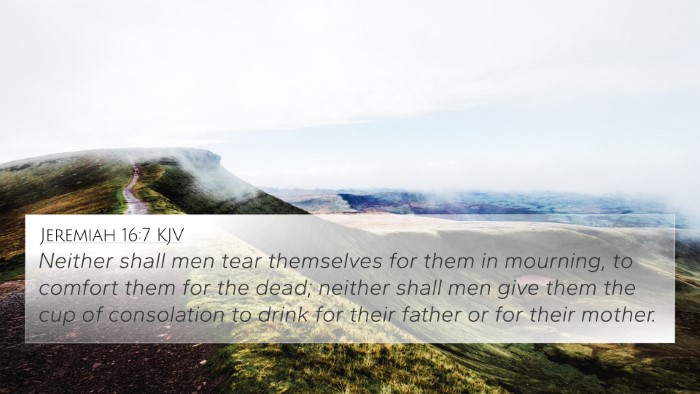 Jeremiah 16:7 KJV Bible Verse Image