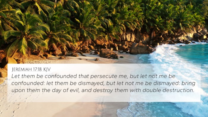 Jeremiah 17:18 KJV Bible Verse Image