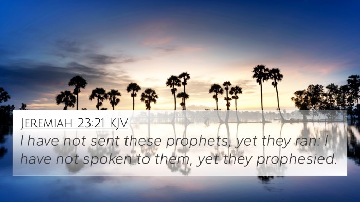 Jeremiah 23:21 Explained