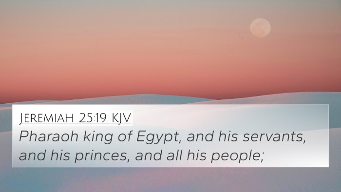 Jeremiah 25:19 KJV Bible Verse Image