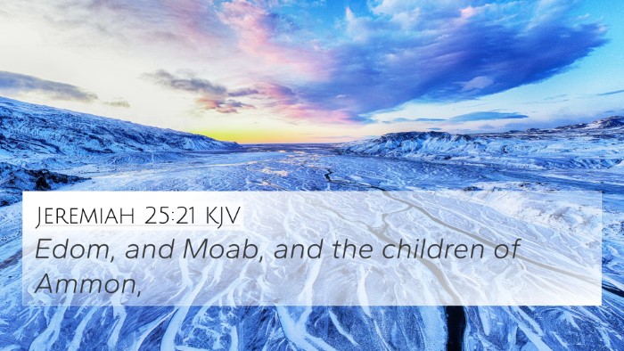 Jeremiah 25:21 KJV Bible Verse Image
