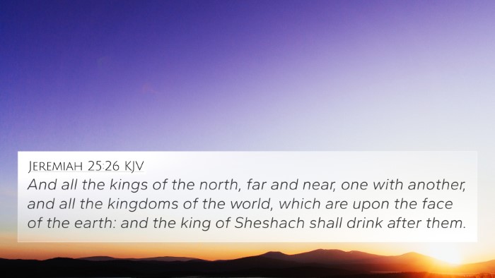Jeremiah 25:26 KJV Bible Verse Image