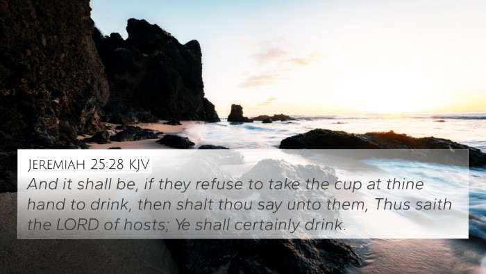 Jeremiah 25:28 KJV Bible Verse Image