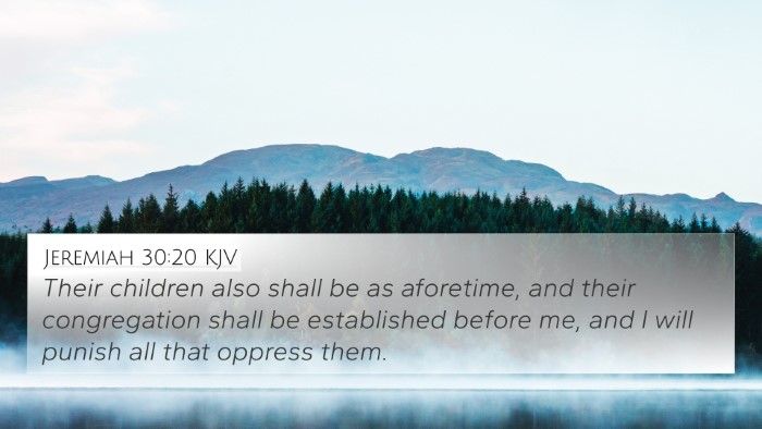 Jeremiah 30:20 Explained