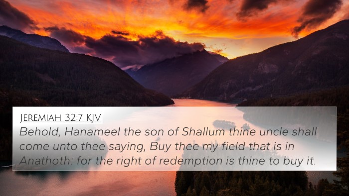 Jeremiah 32:7 Explained