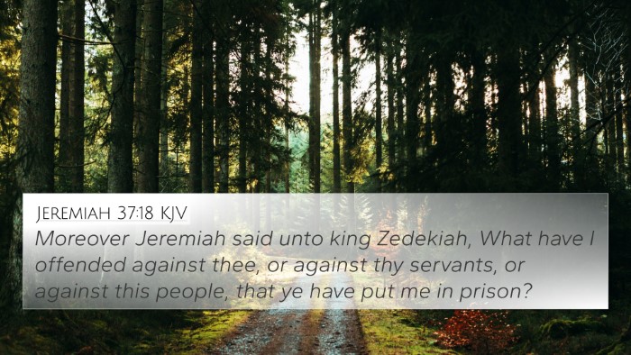 Jeremiah 37:18 Explained
