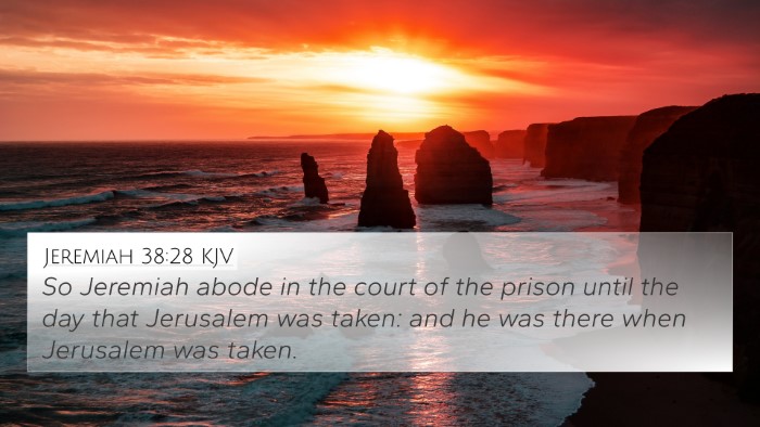 Jeremiah 38:28 KJV Bible Verse Image