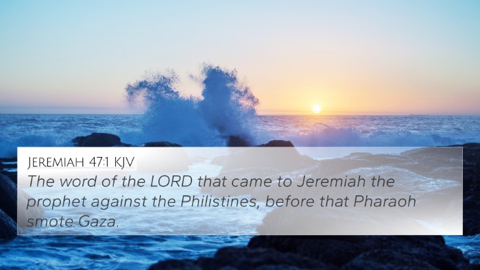 Jeremiah 47:1 Explained