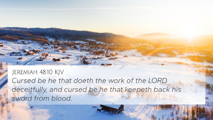 Jeremiah 48:10 Explained