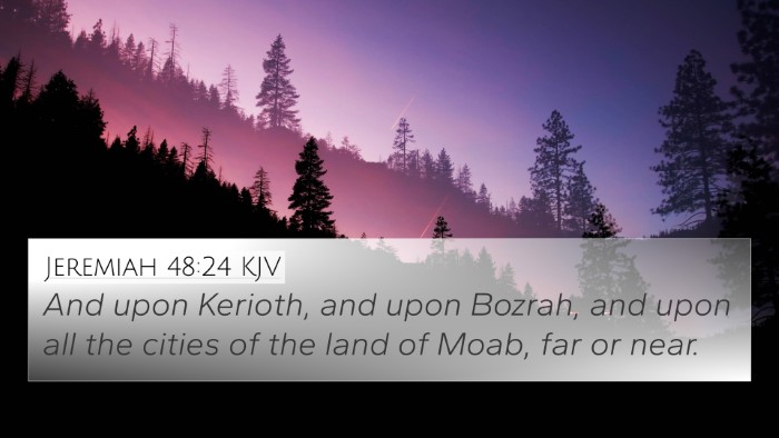 Jeremiah 48:24 Explained