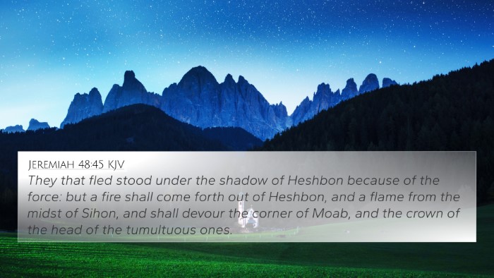Jeremiah 48:45 Explained