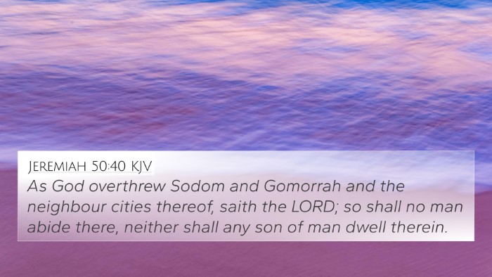 Jeremiah 50:40 KJV Bible Verse Image