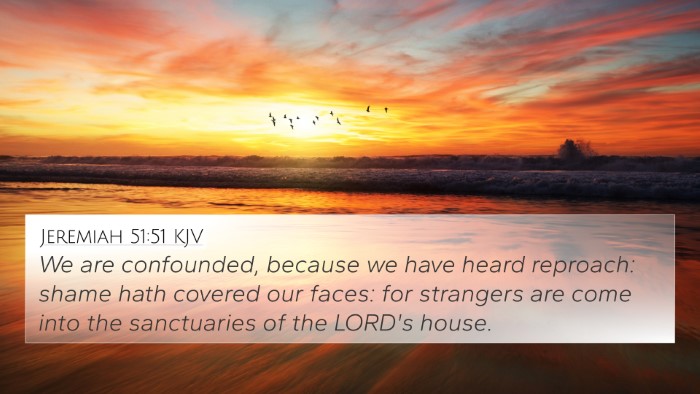 Jeremiah 51:51 KJV Bible Verse Image