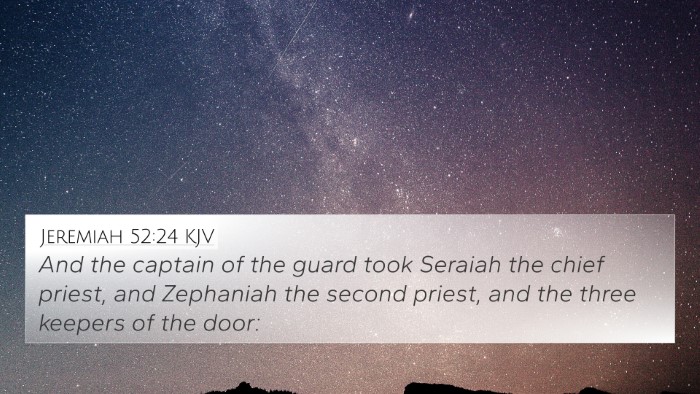 Jeremiah 52:24 KJV Bible Verse Image