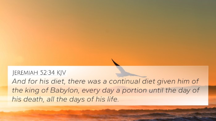 Jeremiah 52:34 Explained
