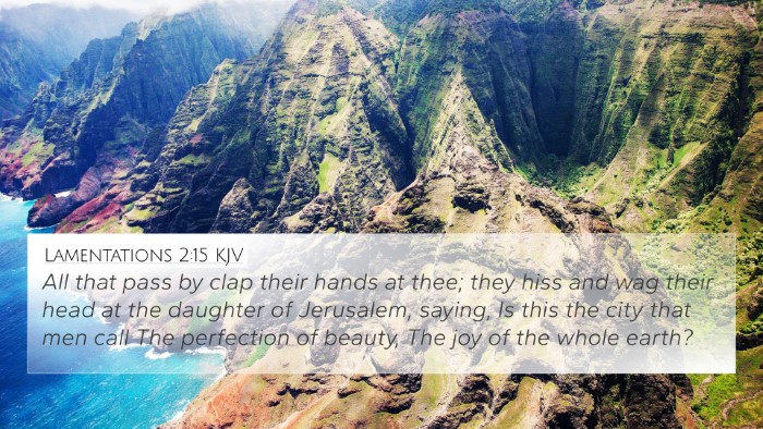 Lamentations 2:15 KJV Bible Verse Image
