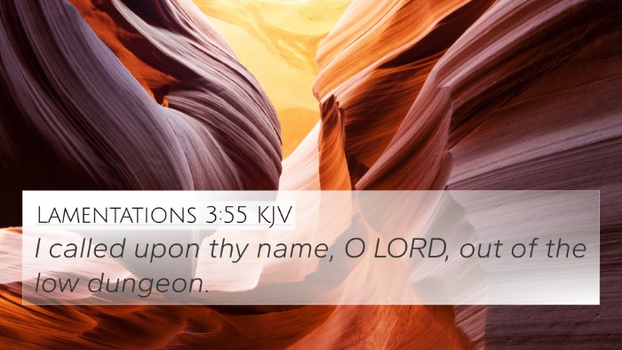 Lamentations 3:55 Explained