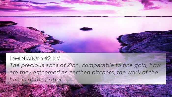 Lamentations 4:2 KJV Bible Verse Image