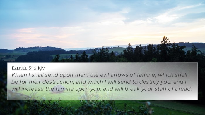 Ezekiel 5:16 KJV Bible Verse Image