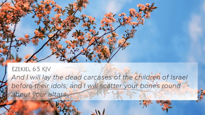 Ezekiel 6:5 KJV Bible Verse Image