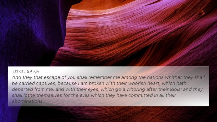 Ezekiel 6:9 KJV Bible Verse Image