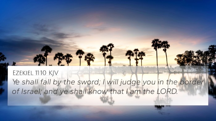 Ezekiel 11:10 KJV Bible Verse Image