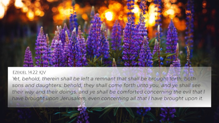 Ezekiel 14:22 KJV Bible Verse Image