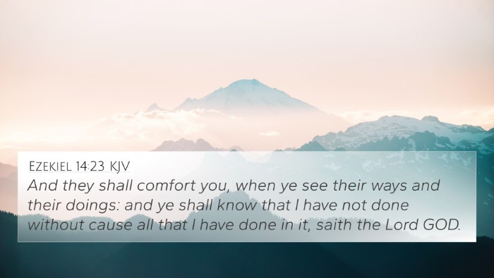Ezekiel 14:23 KJV Bible Verse Image