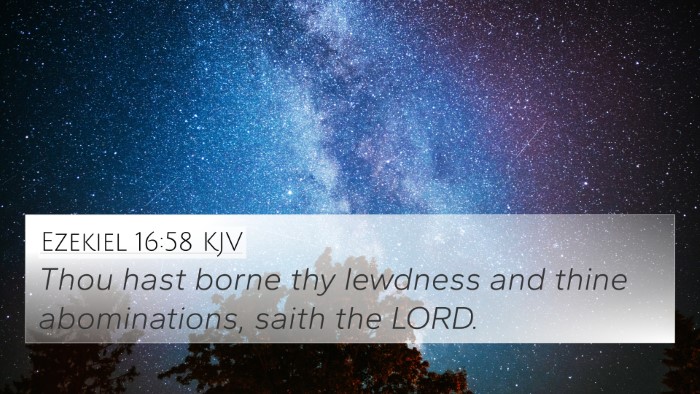 Ezekiel 16:58 Explained