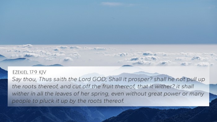 Ezekiel 17:9 KJV Bible Verse Image